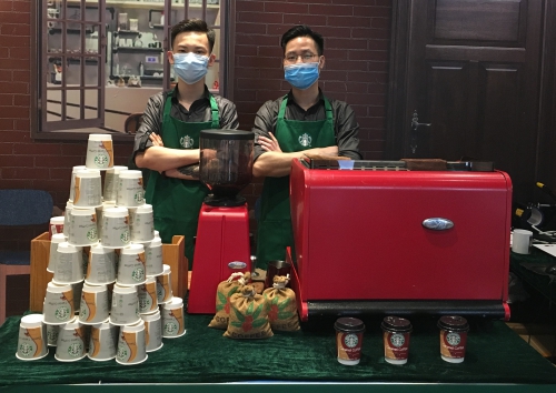 金融街小鎮咖啡拉花實踐